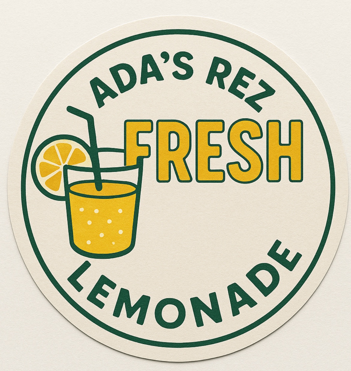 Ada's Rez Fresh Lemonade logo
